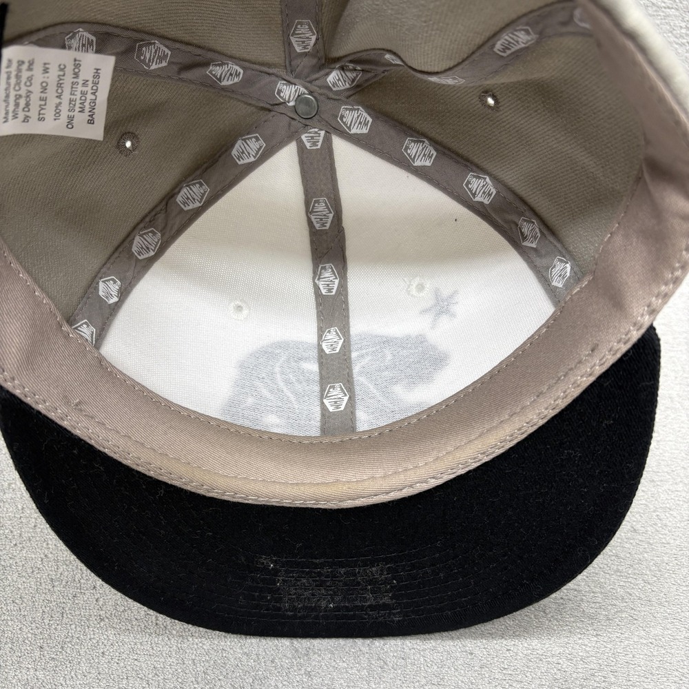 California Republic Hat Cap Snap Back Black White Gray Embroidered Bear Mens - Picture 8 of 11
